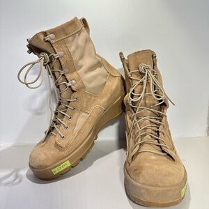 #2707 Wellco Military Boots Mens Size 9.5 W Desert Tan SPM1C1-12-D-1053